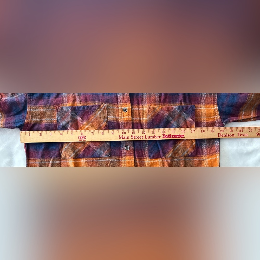 BKE Plaid Boyfriend Button Up Shirt Size XS - Picture 13 of 15